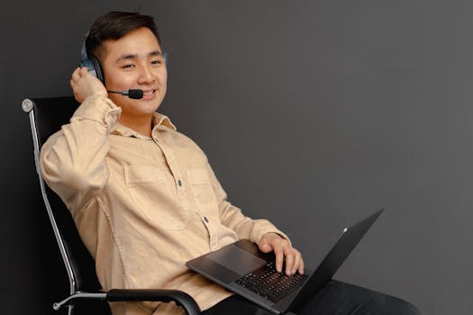 Working as a call center representative